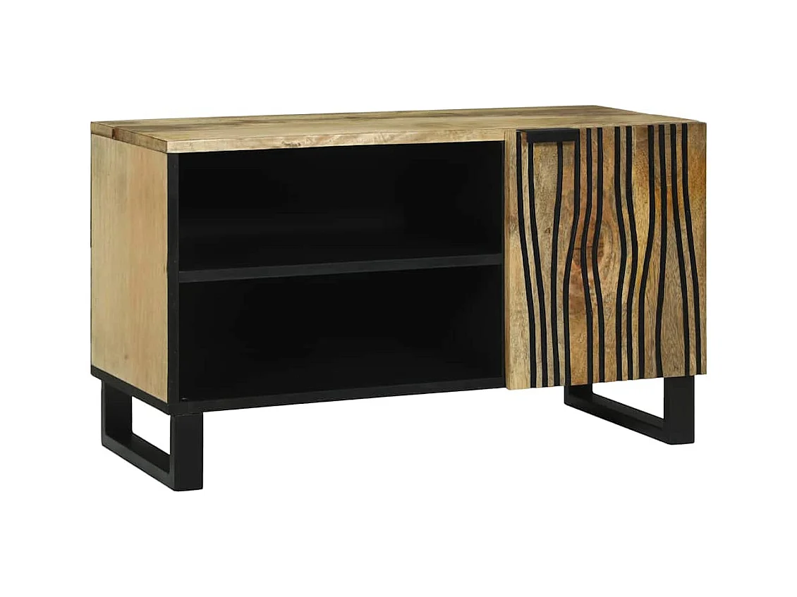 TV-kast Bruin 80 x 33 x 46 cm massief mangohout