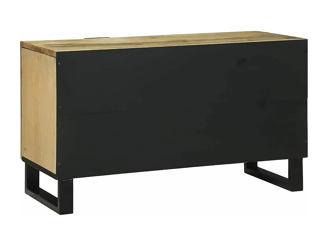 Meuble TV Marron 80 x 33 x 46 cm bois de manguier massif