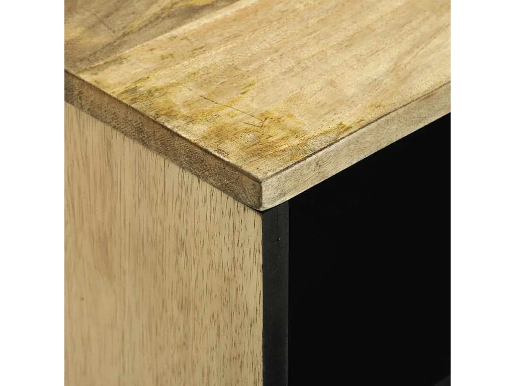 Meuble TV Marron 80 x 33 x 46 cm bois de manguier massif