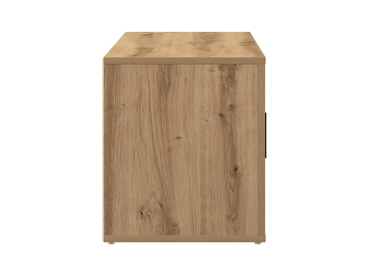 TV-kast artisanaal eikenkleurig 100 x 35 x 40 cm Bewerkt hout