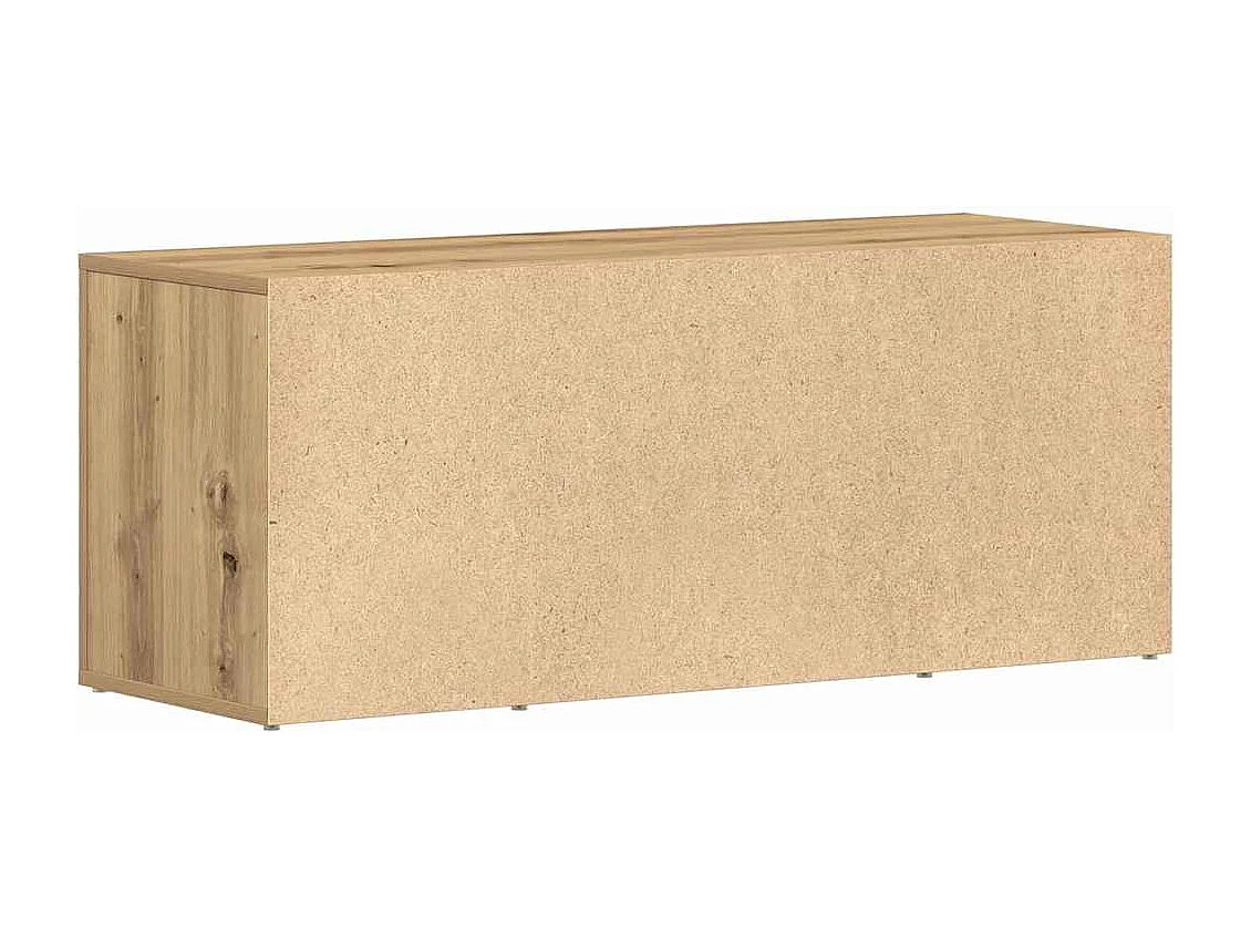 Meuble TV chêne artisanal 100 x 35 x 40 cm Bois d'ingénierie