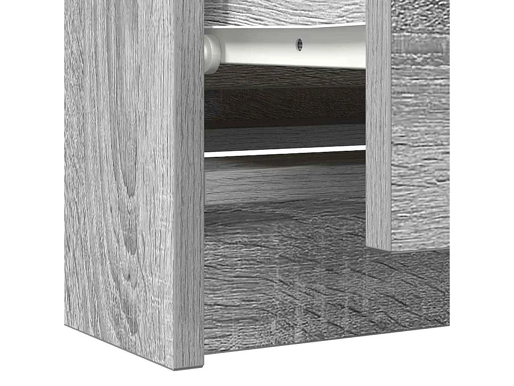 Meuble TV sonoma gris 100x35x54 cm bois d'ingénierie
