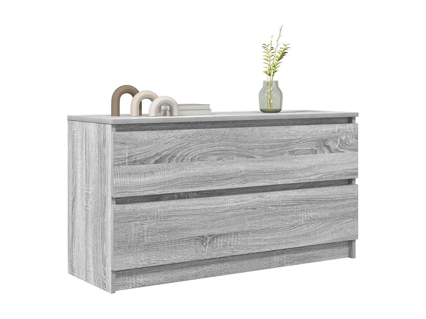 Meuble TV sonoma gris 100x35x54 cm bois d'ingénierie