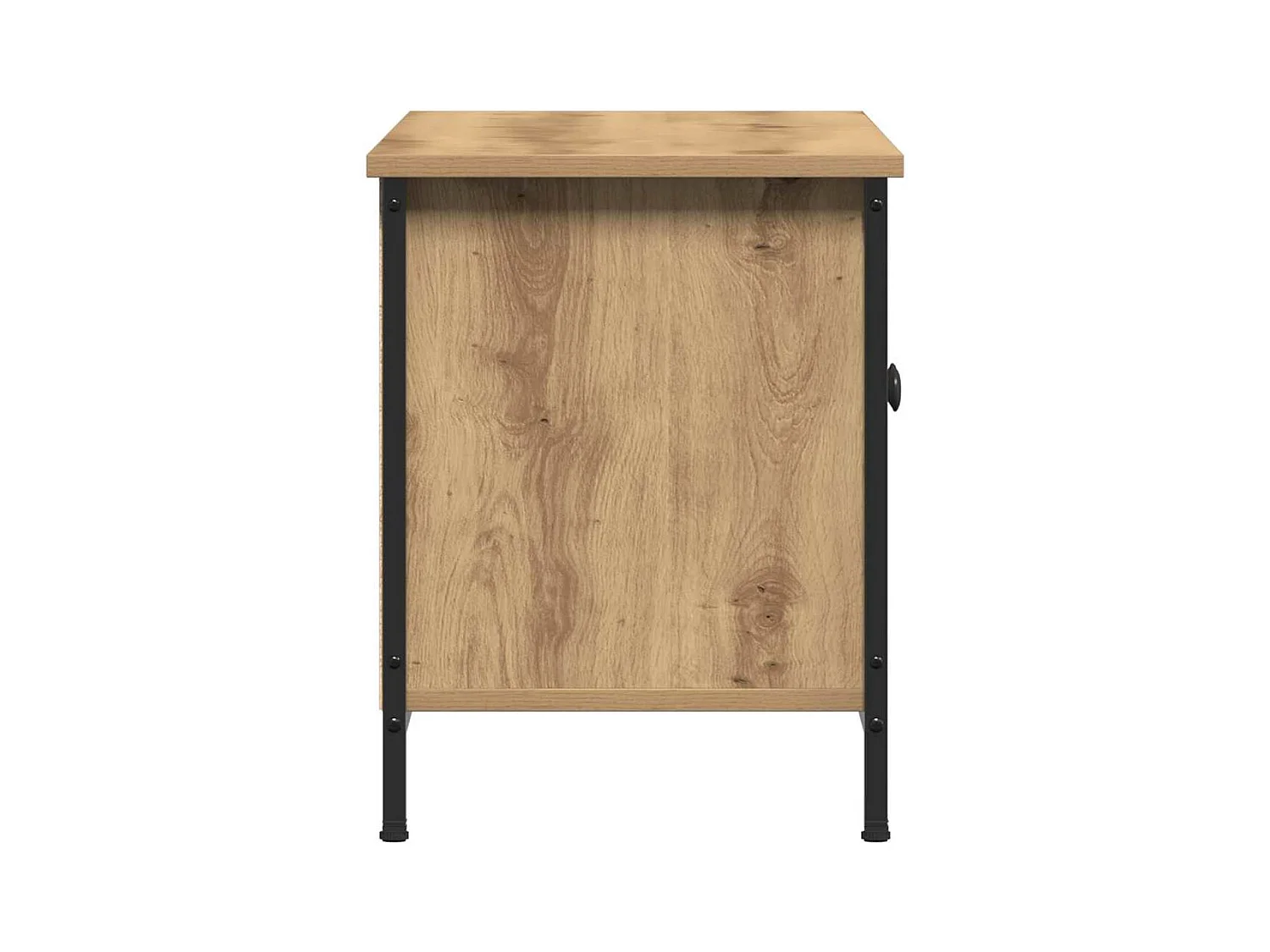 Meuble TV chêne artisanal 100 x 35 x 45 cm Bois d'ingénierie