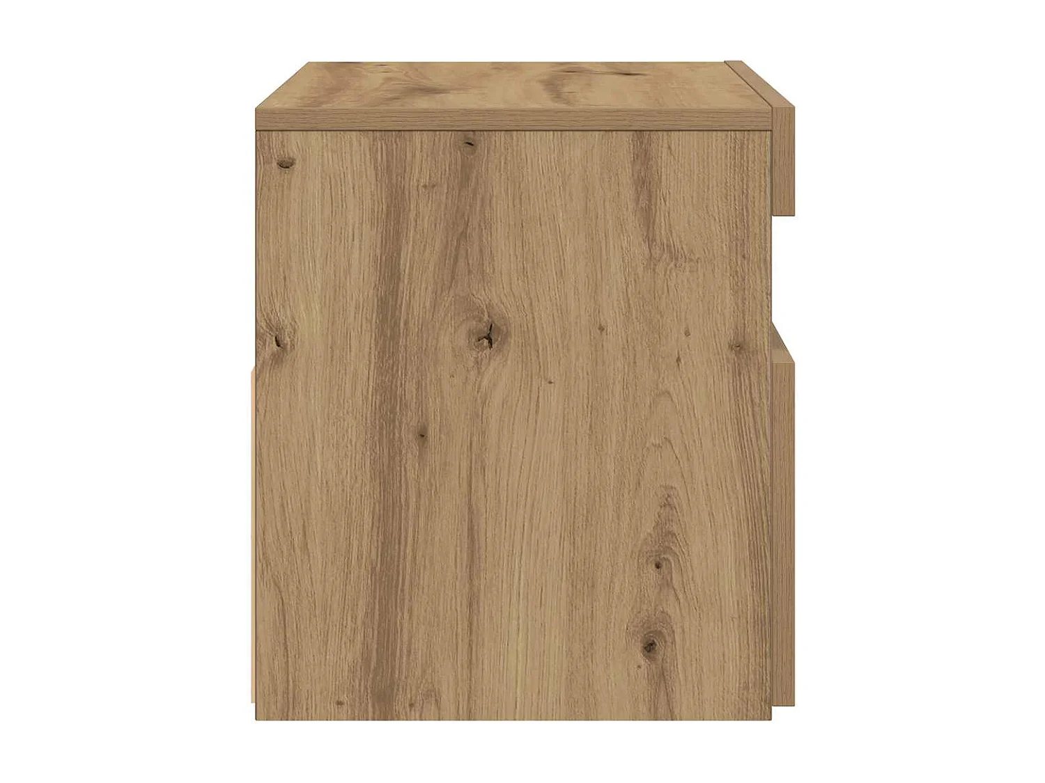 Meubles TV avec lumières LED 2 pièces chêne artisanal