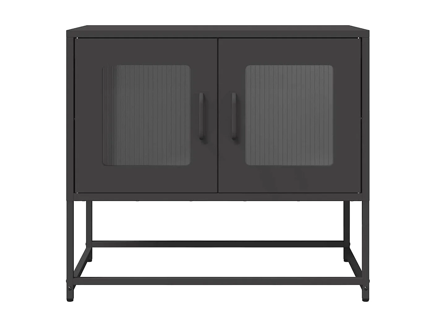Móvel de TV 68x39x60,5 cm aço laminado a frio preto
