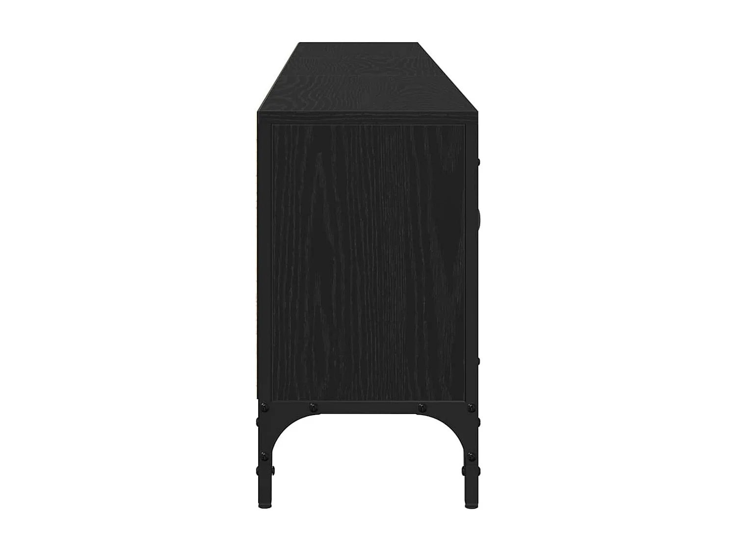 Meuble TV Chêne noir 200 x 25 x 44 cm Bois d'ingénierie
