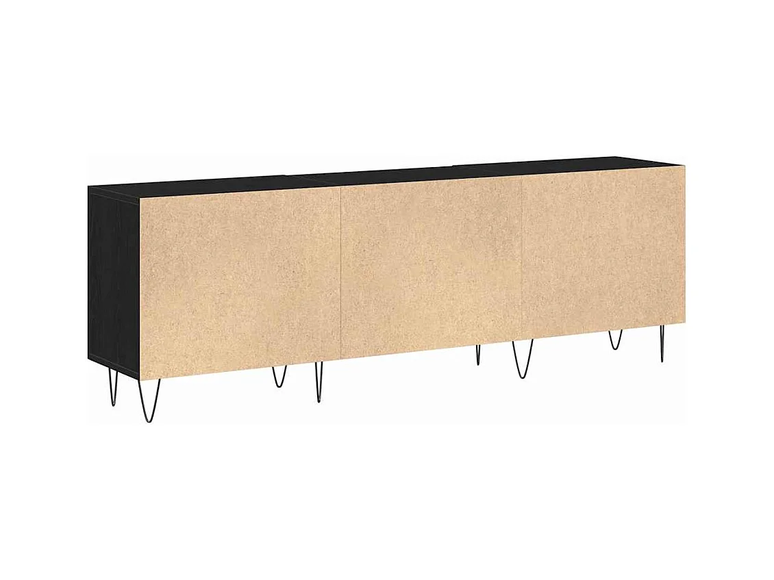 Meuble TV Chêne noir 150 x 30 x 50 cm Bois d'ingénierie