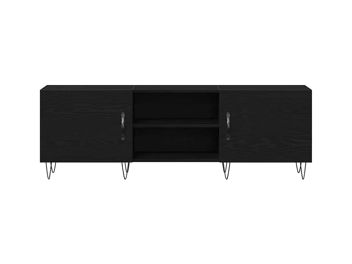 Meuble TV Chêne noir 150 x 30 x 50 cm Bois d'ingénierie