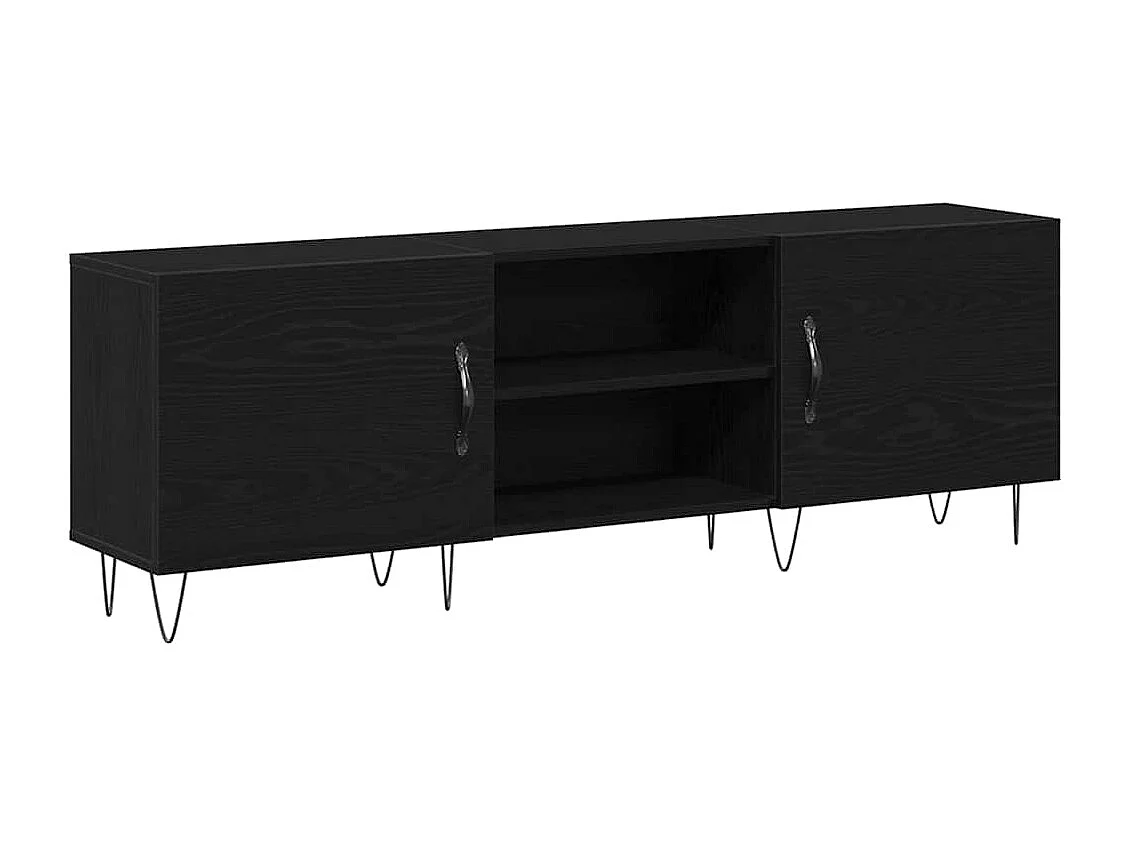 Meuble TV Chêne noir 150 x 30 x 50 cm Bois d'ingénierie