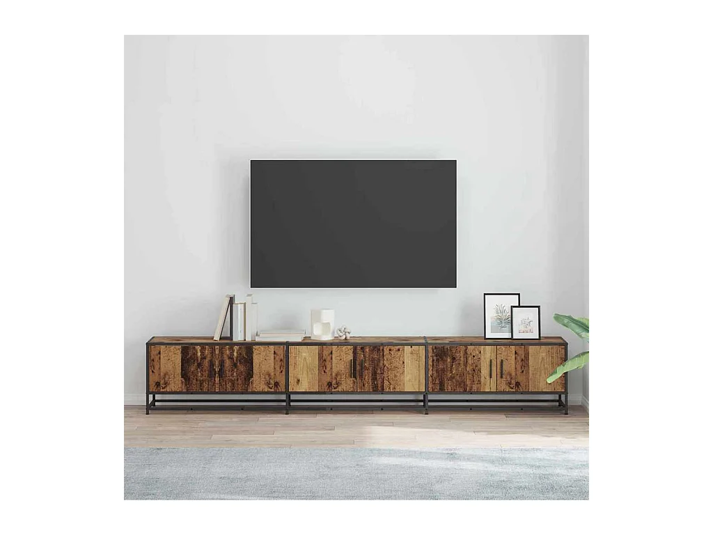 Meuble TV Bois ancien 240 x 35 x 41 cm Bois d'ingénierie