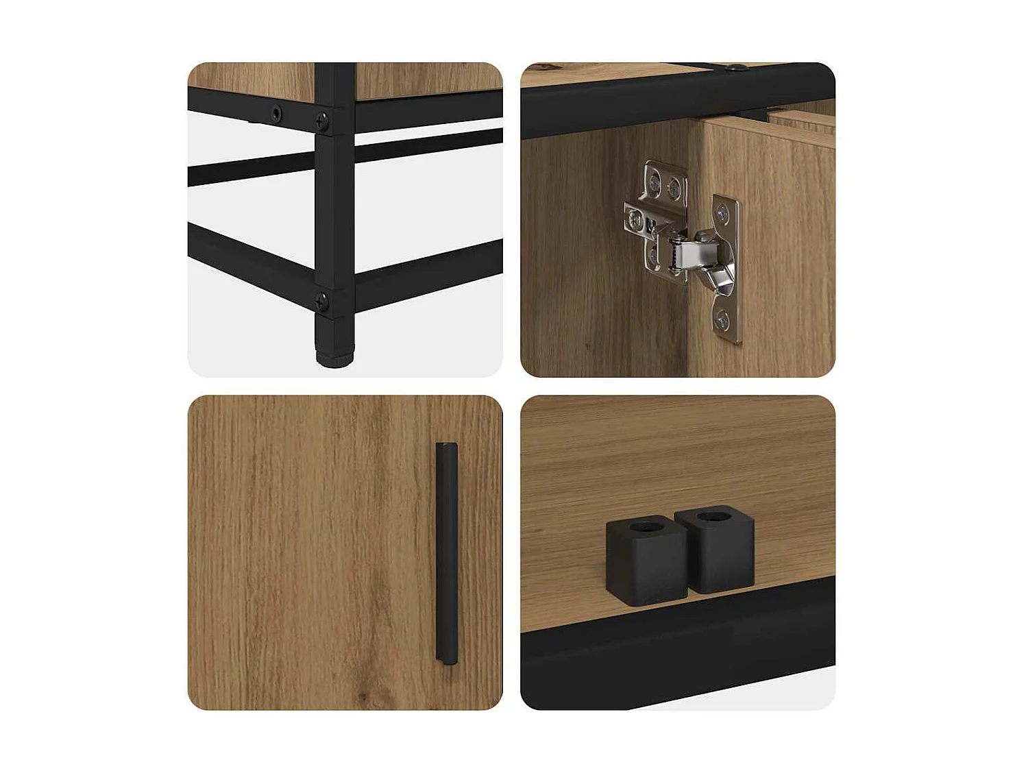 Gabinete de TV Roble artisan 240 x 35 x 41 cm