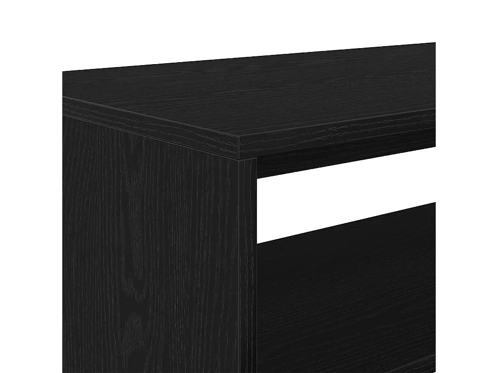 Meuble TV chêne noir 80x40x40 cm bois d'ingénierie