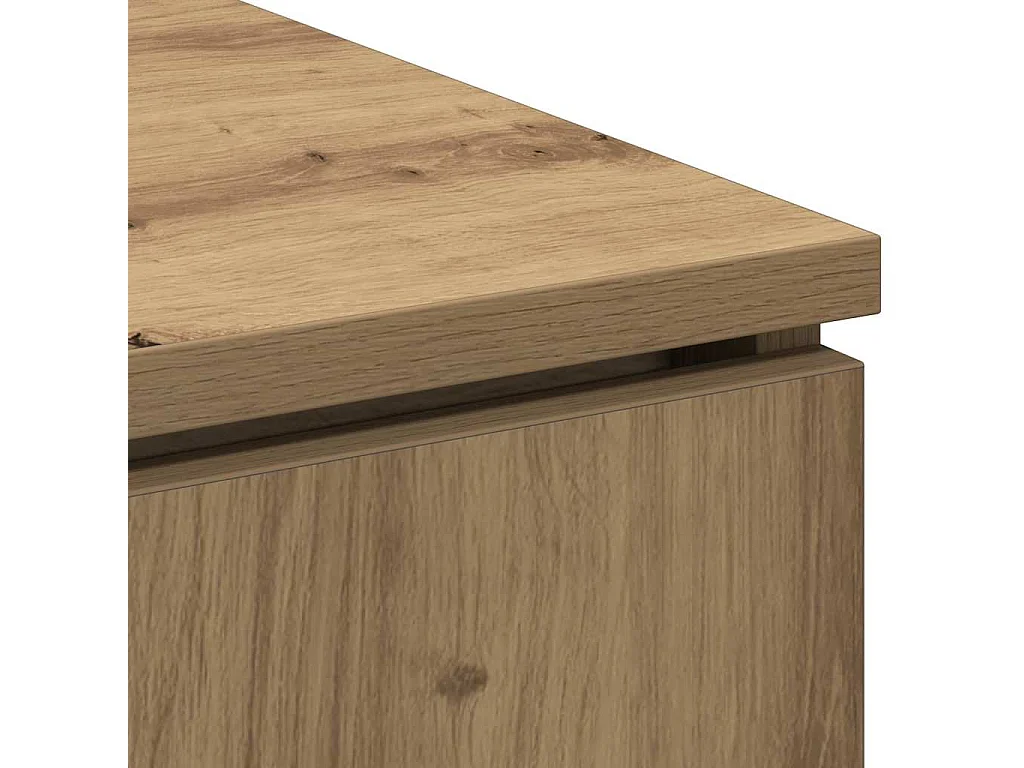 Mueble de TV con LED Roble artisan 100 x 38 x 49 cm