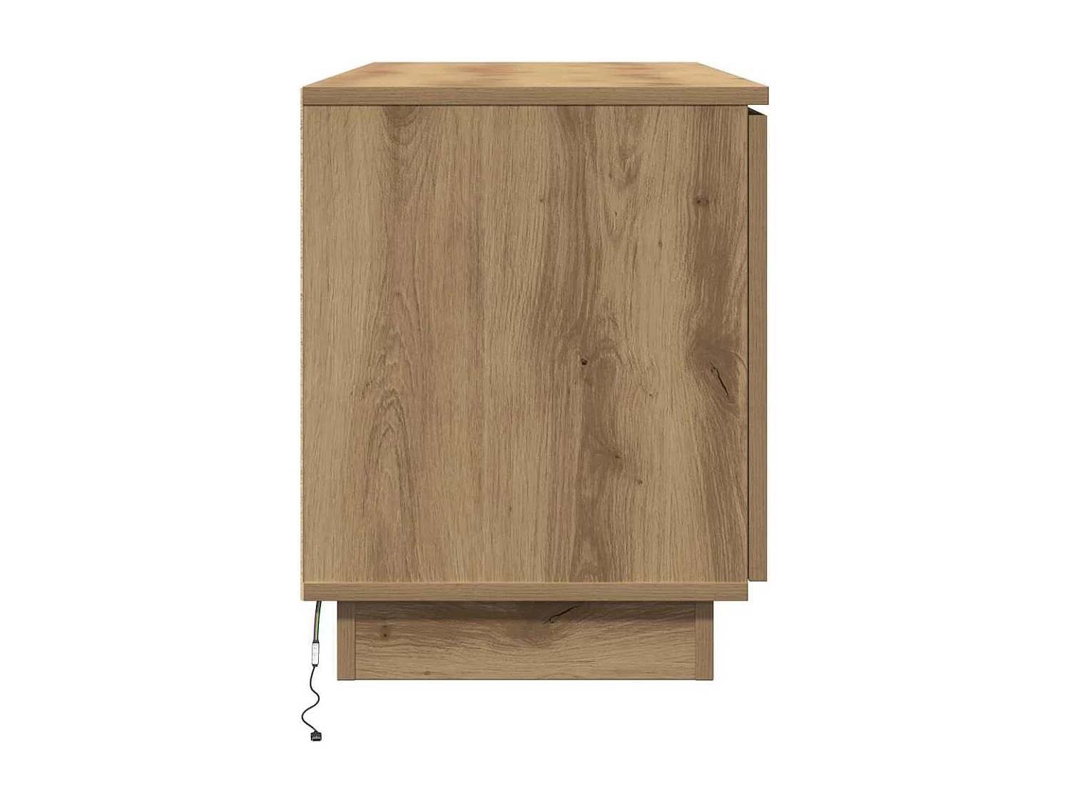 TV-kast met LED artisanaal eikenkleurig 100 x 38 x 49 cm