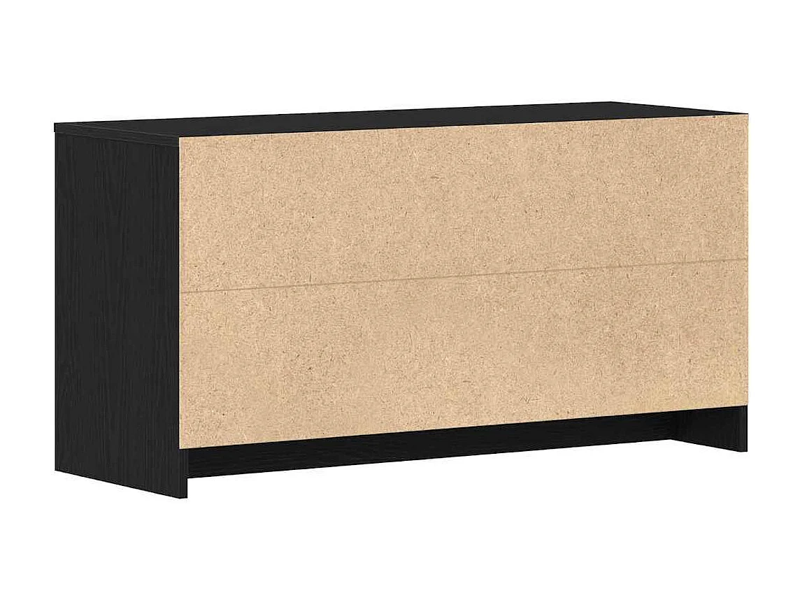 TV Stand Zwart 102 x 37.5 x 52.5 cm Bewerkt hout