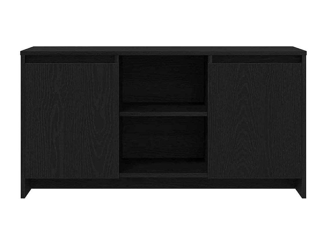 TV Stand Zwart 102 x 37.5 x 52.5 cm Bewerkt hout