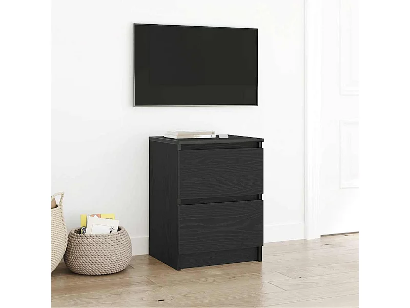 Meuble TV noir 40x35x54 cm bois d'ingénierie