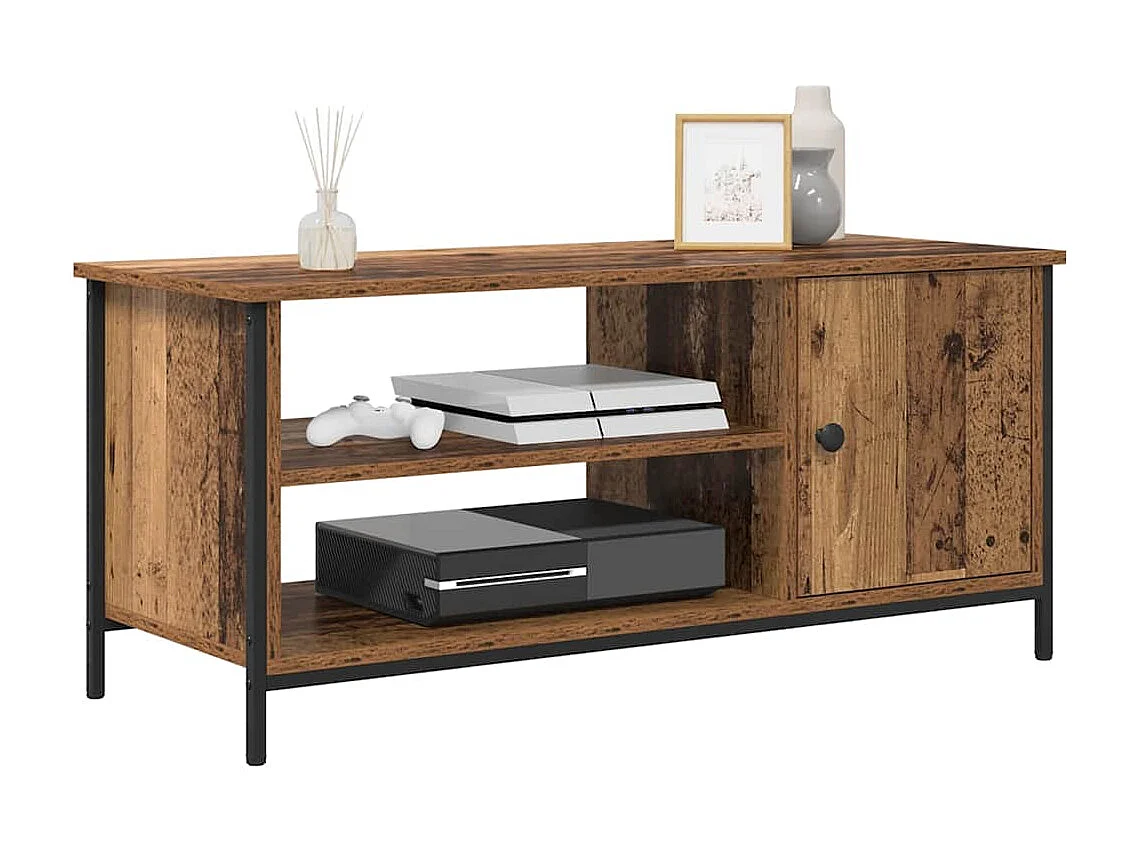 Meuble TV Bois ancien 100 x 40 x 45 cm Bois d'ingénierie