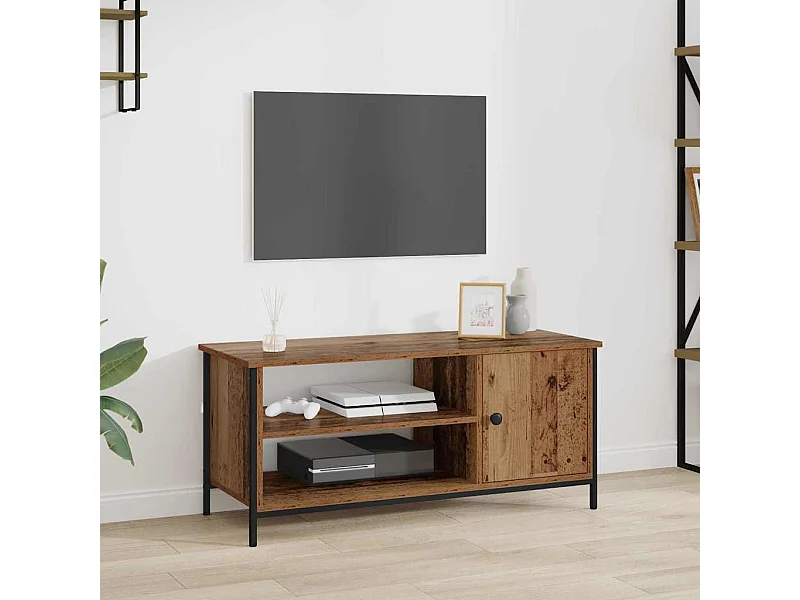 Meuble TV Bois ancien 100 x 40 x 45 cm Bois d'ingénierie