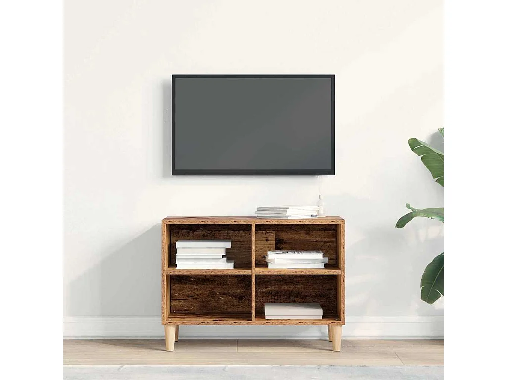 Meuble TV Marron 69.5 x 30 x 50 cm Bois d'ingénierie