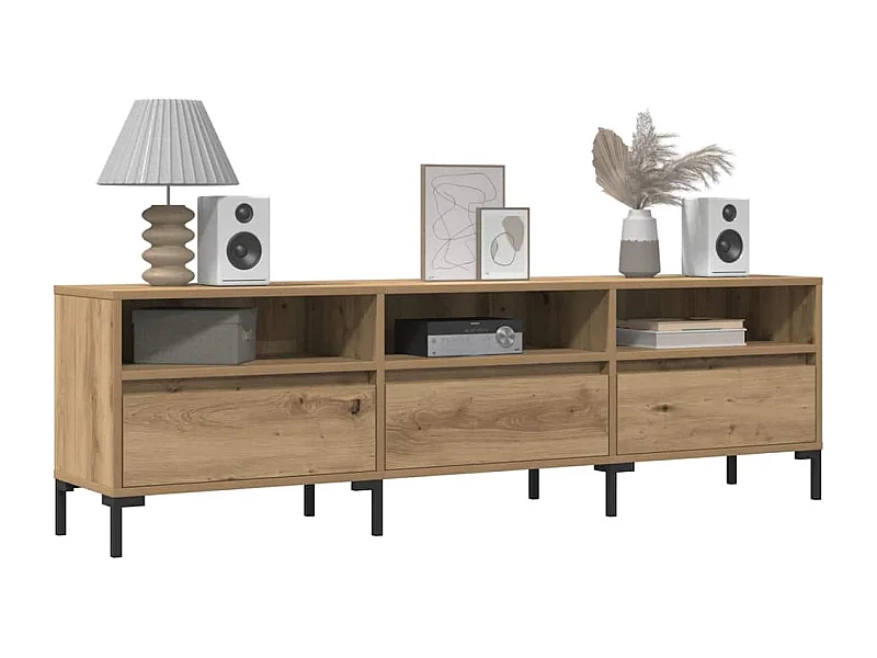 Mueble de TV madera de ingeniería roble artisan 150x30x44,5 cm