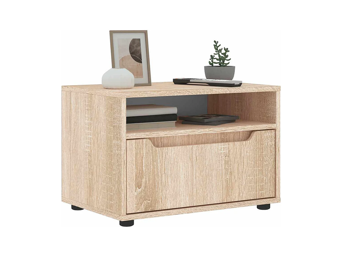 Meuble TV VISNES chêne sonoma 60x40x38 cm bois d'ingénierie