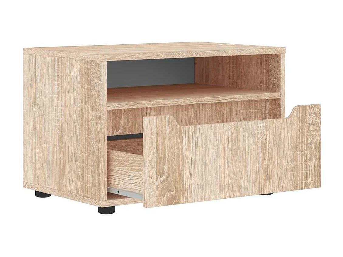 Meuble TV VISNES chêne sonoma 60x40x38 cm bois d'ingénierie