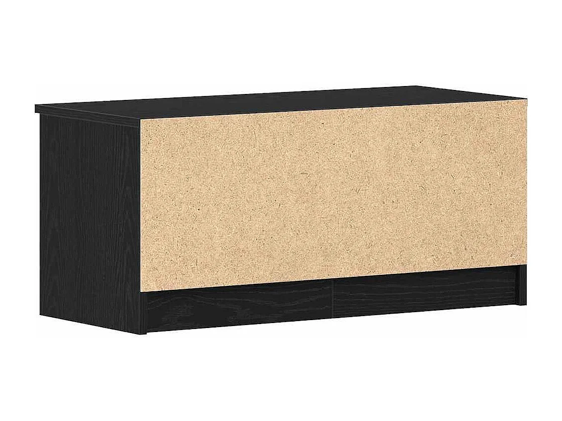 Meuble TV Noir 80 x 35 x 36.5 cm Bois d'ingénierie