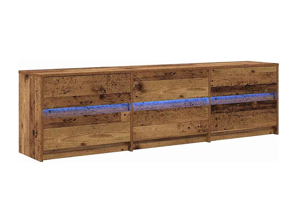 Meuble TV avec tiroir Marron 180 x 34 x 50 cm Bois d'ingénierie