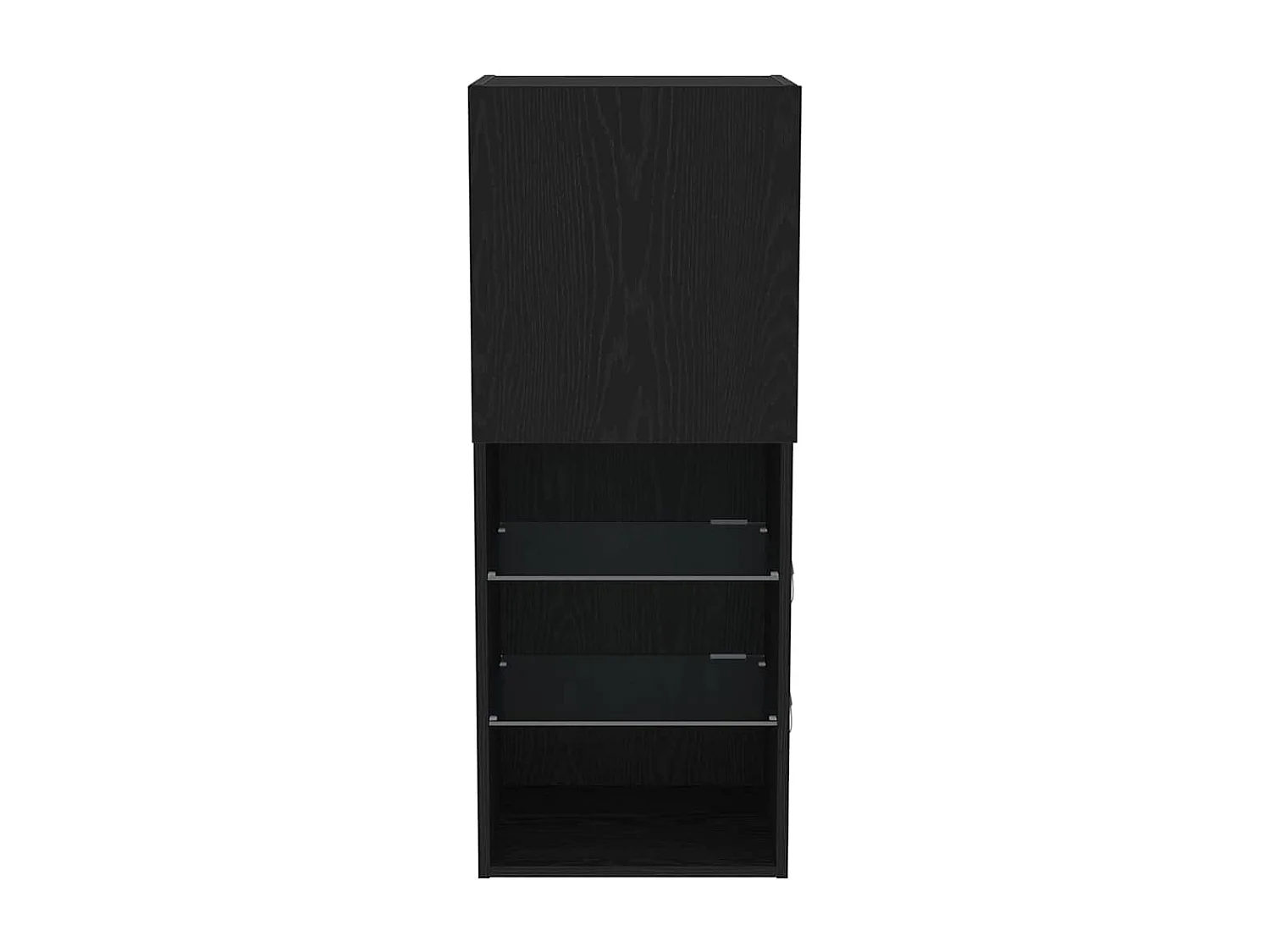 Meuble TV Chêne noir 40.5 x 30 x 102 cm Bois d'ingénierie
