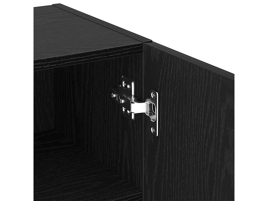 Meuble TV Chêne noir 40.5 x 30 x 102 cm Bois d'ingénierie