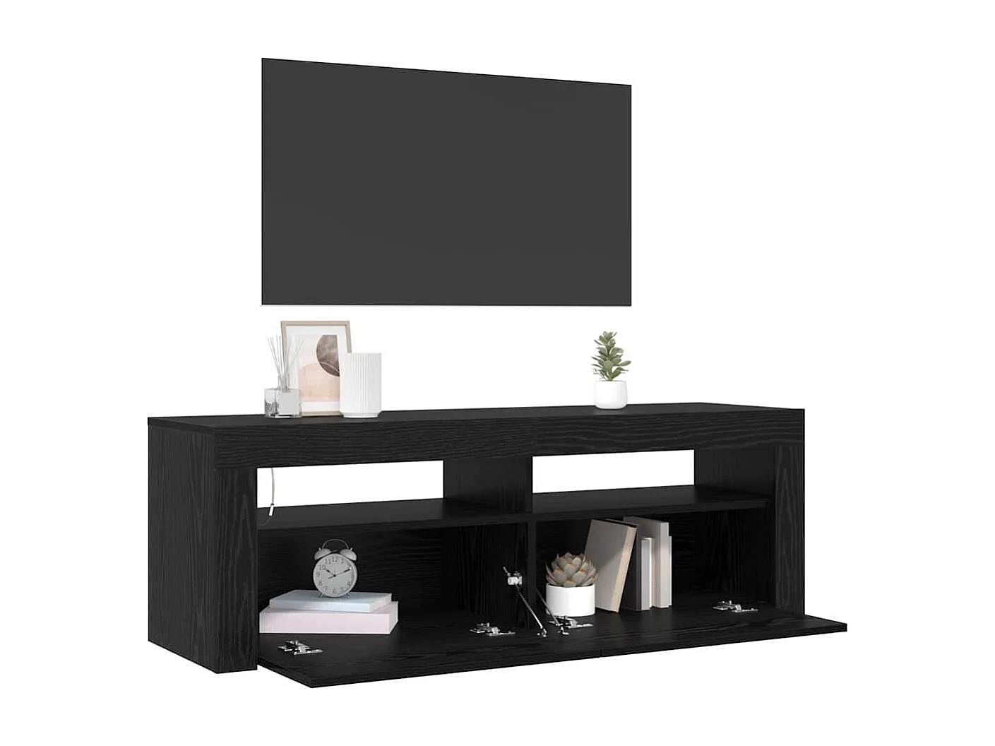 Gabinete de TV Negro 120 x 35 x 40 cm Madera contrachapada