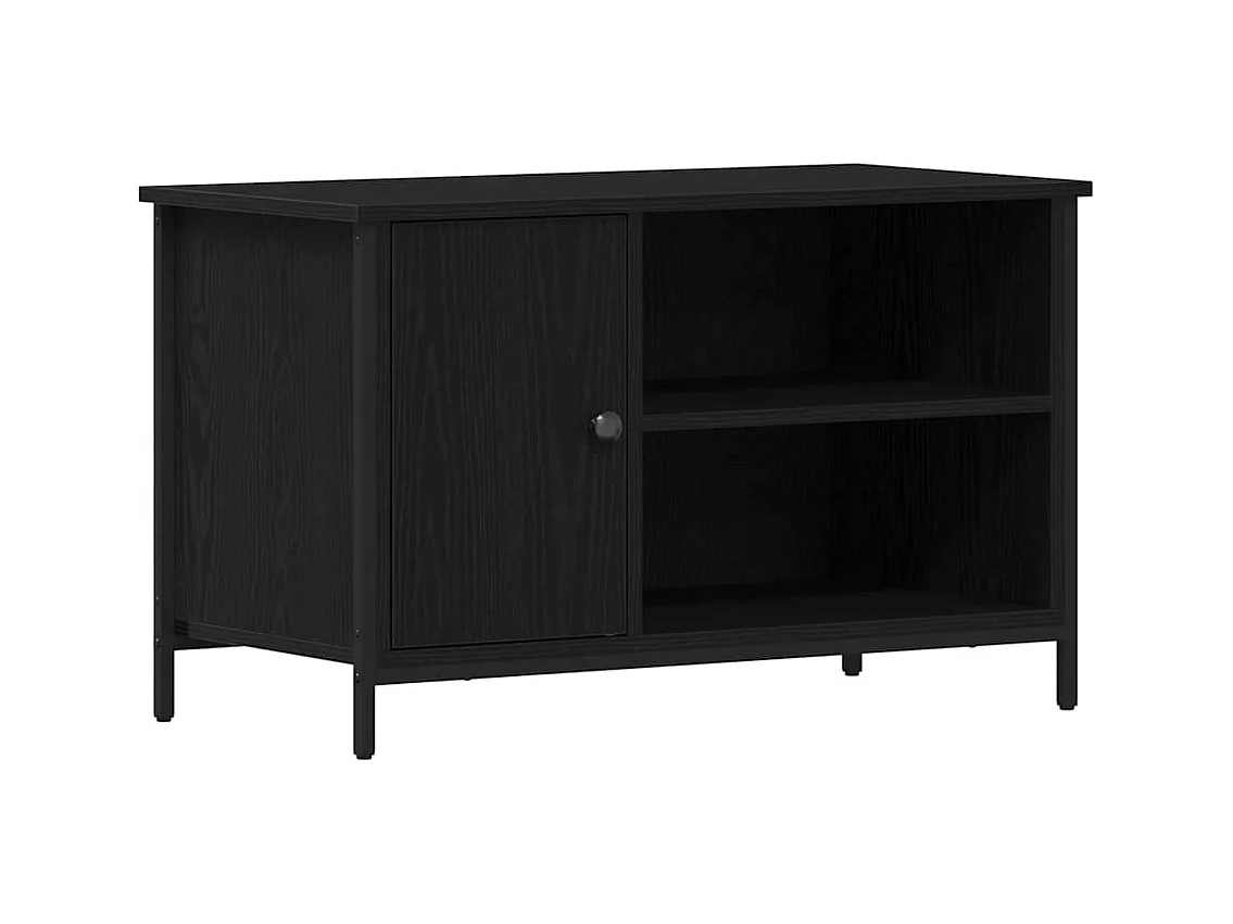 Meuble TV Chêne noir 80 x 40 x 50 cm Bois d'ingénierie
