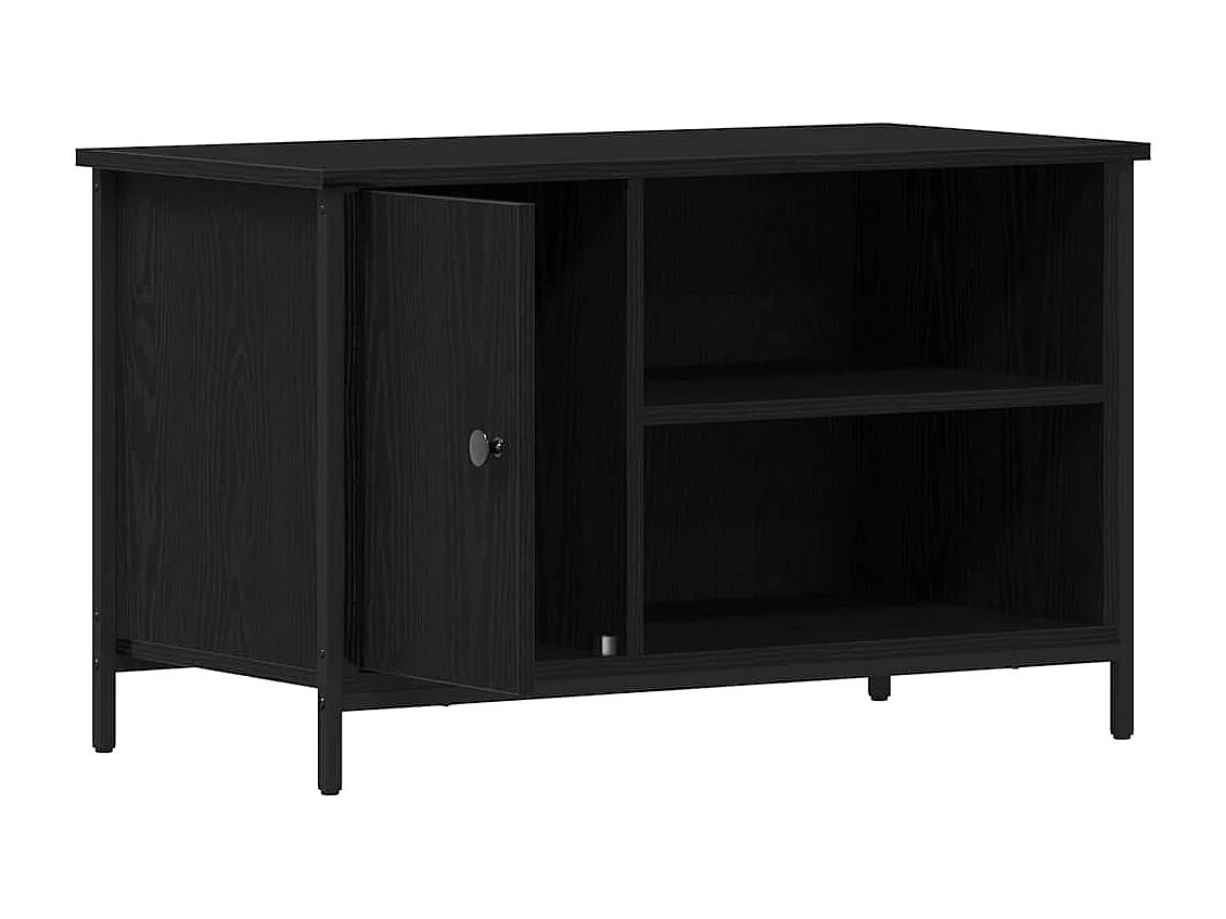 Meuble TV Chêne noir 80 x 40 x 50 cm Bois d'ingénierie
