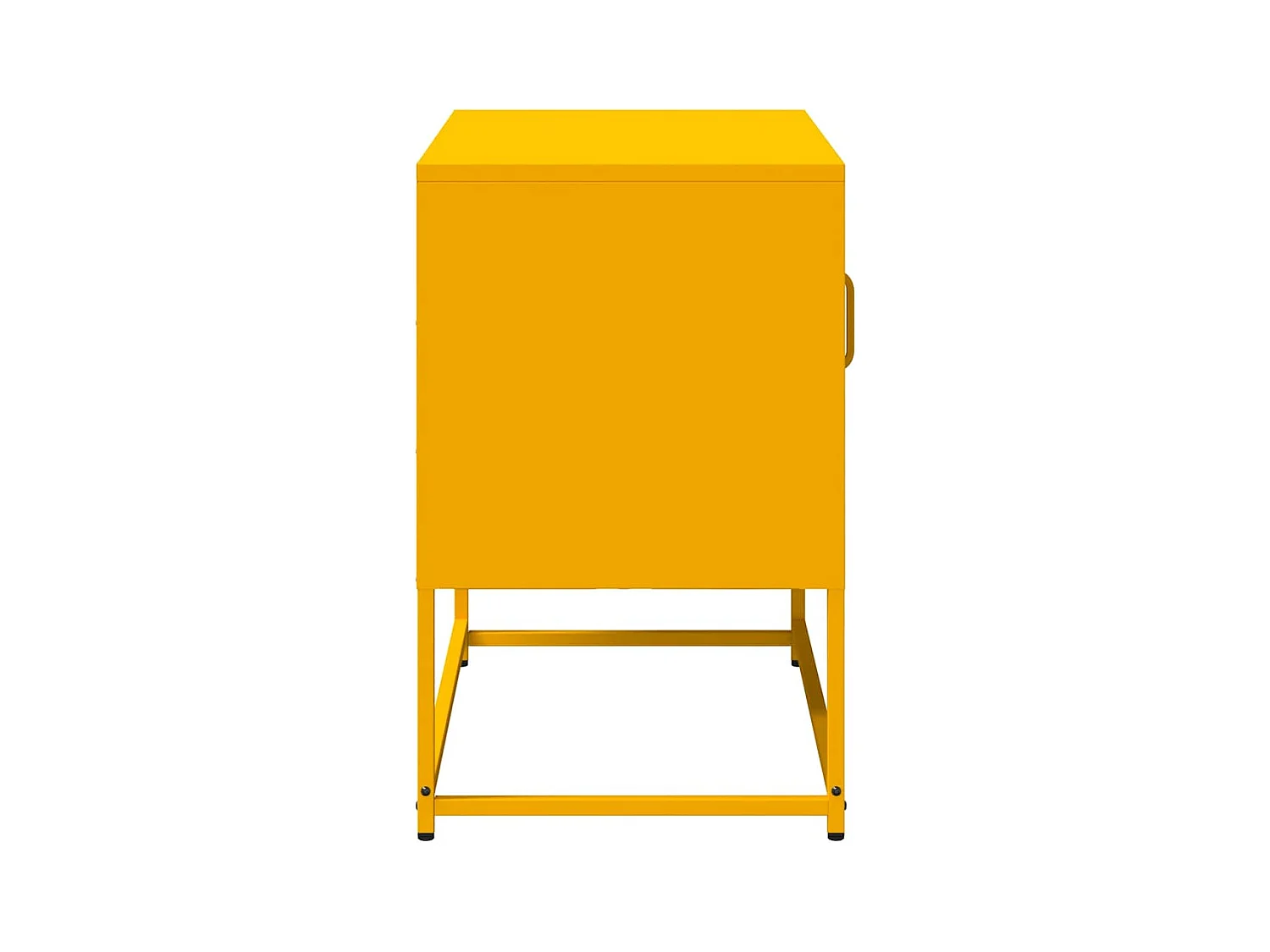 Meuble TV jaune moutarde 68x39x60,5 cm acier