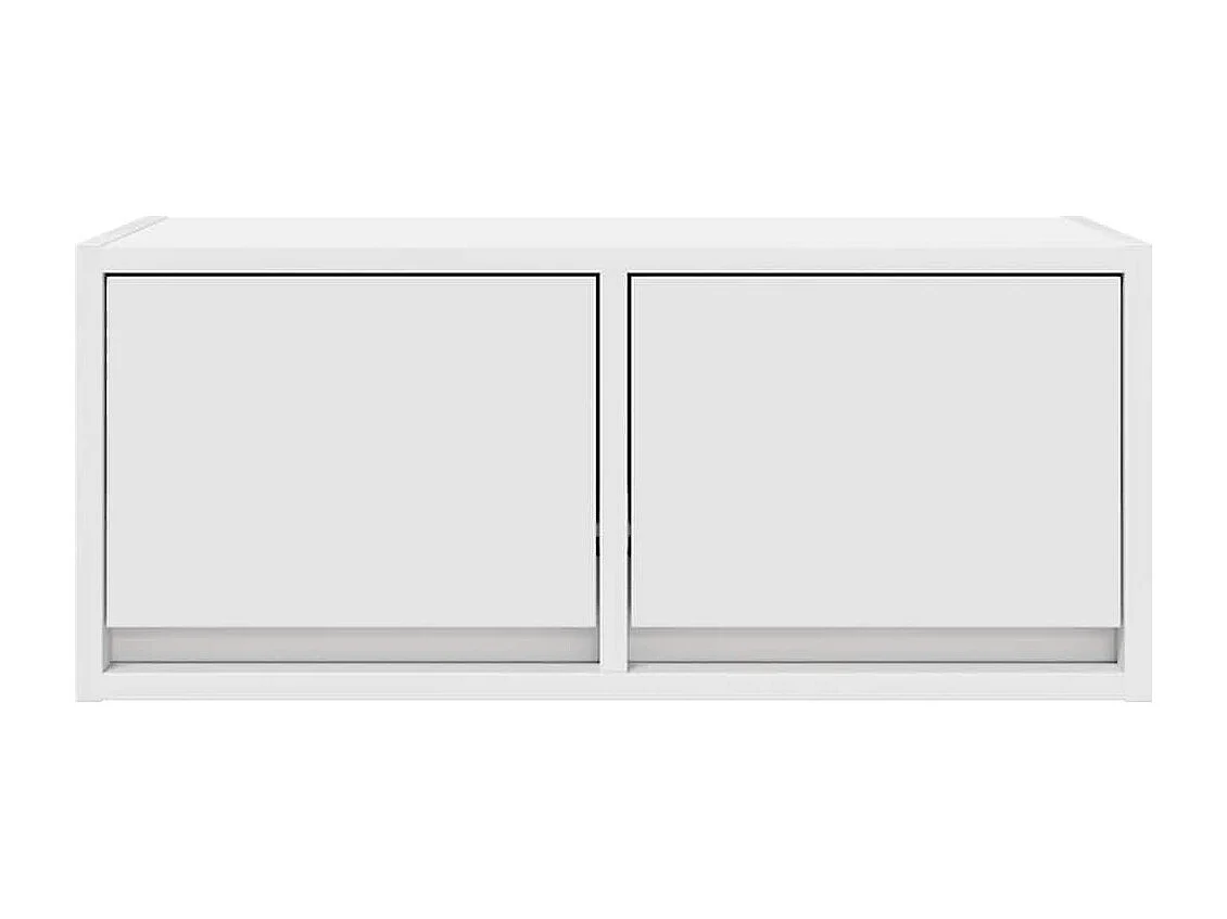 Meuble TV blanc 60x31x25,5 cm bois d'ingénierie