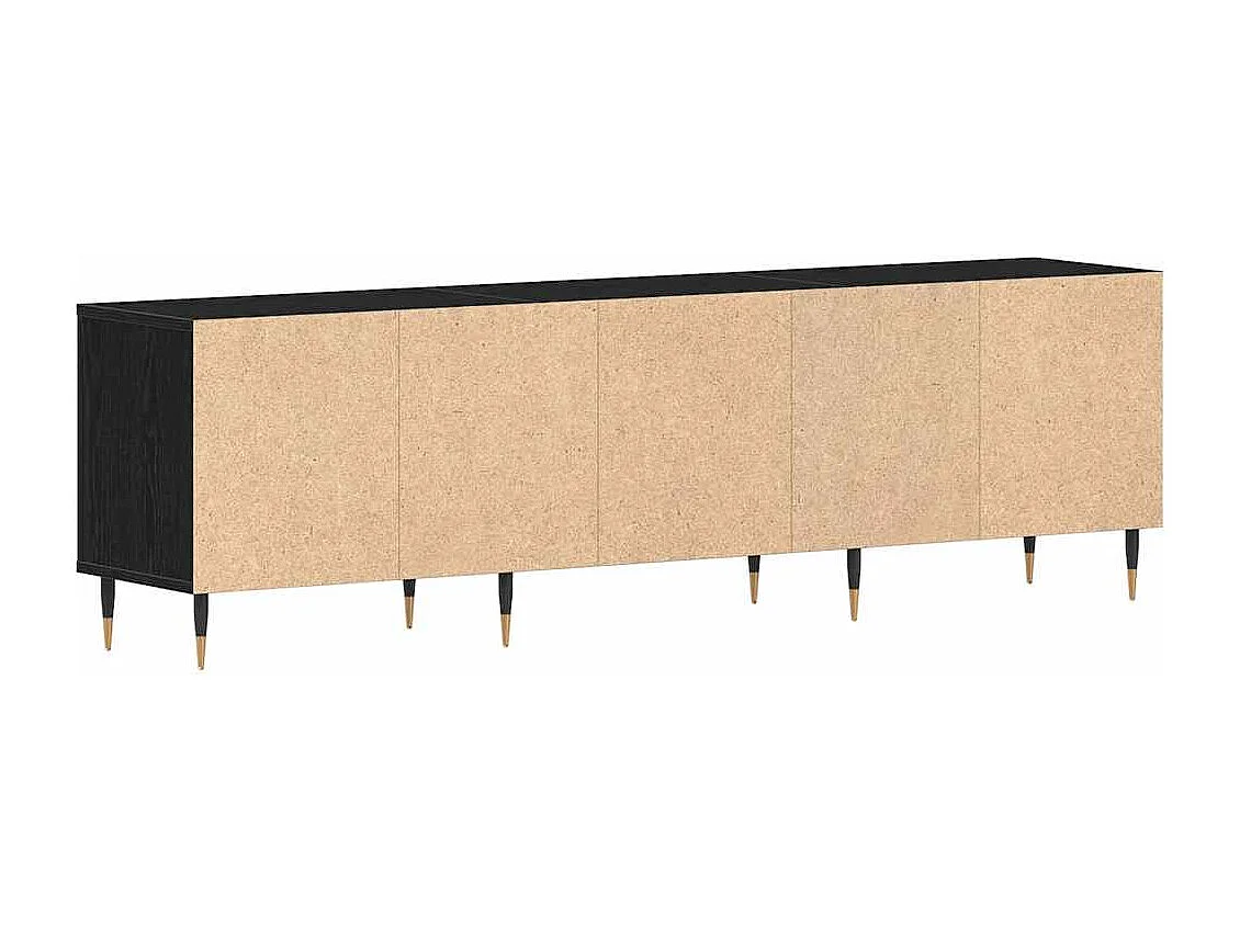 Meuble TV Chêne noir 150 x 30 x 44.5 cm Bois d'ingénierie