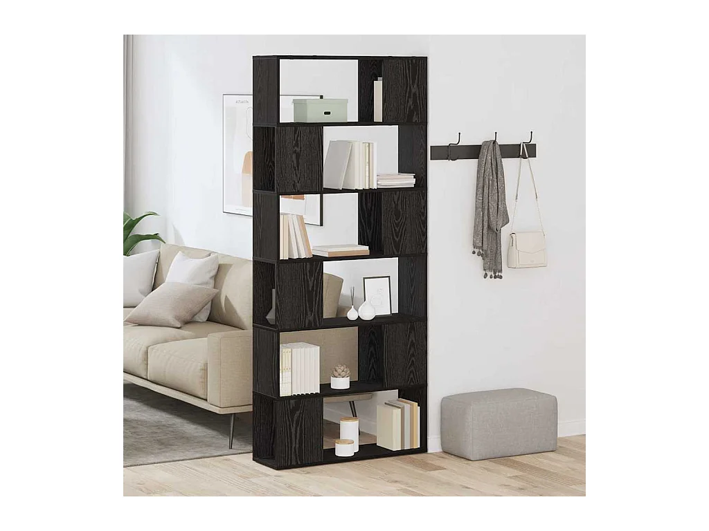 Meuble TV Noir 80 x 24 x 186 cm