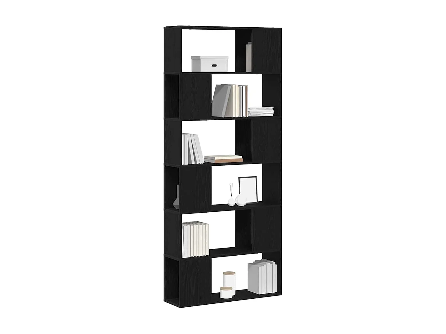 Meuble TV Noir 80 x 24 x 186 cm