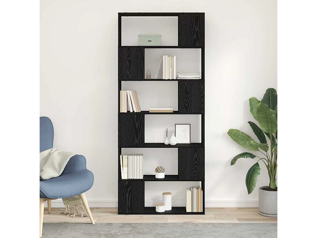 Meuble TV Noir 80 x 24 x 186 cm