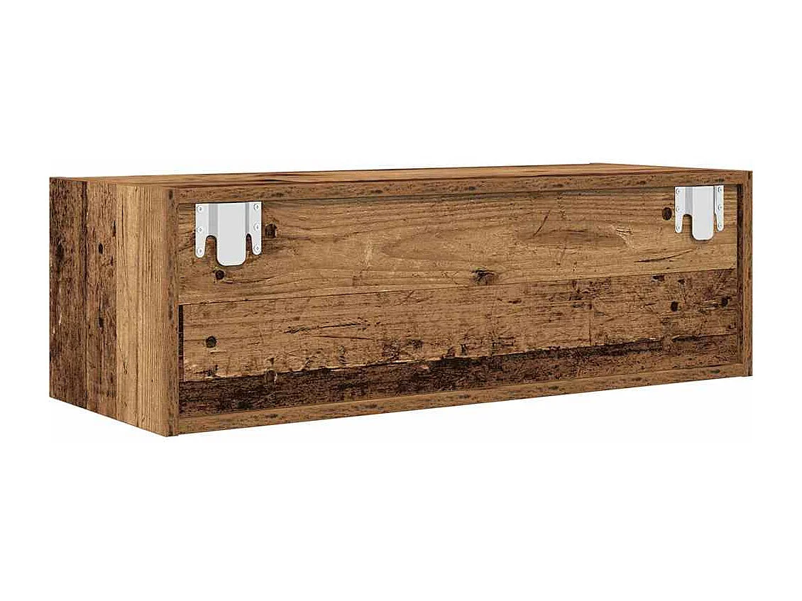 Meubles TV 2 pièces vieux bois 80x31x25,5 cm bois d'ingénierie