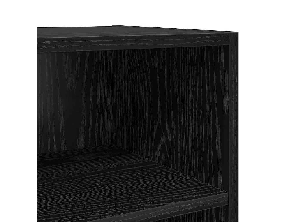 Meuble TV Noir 69.5 x 30 x 50 cm Bois d'ingénierie