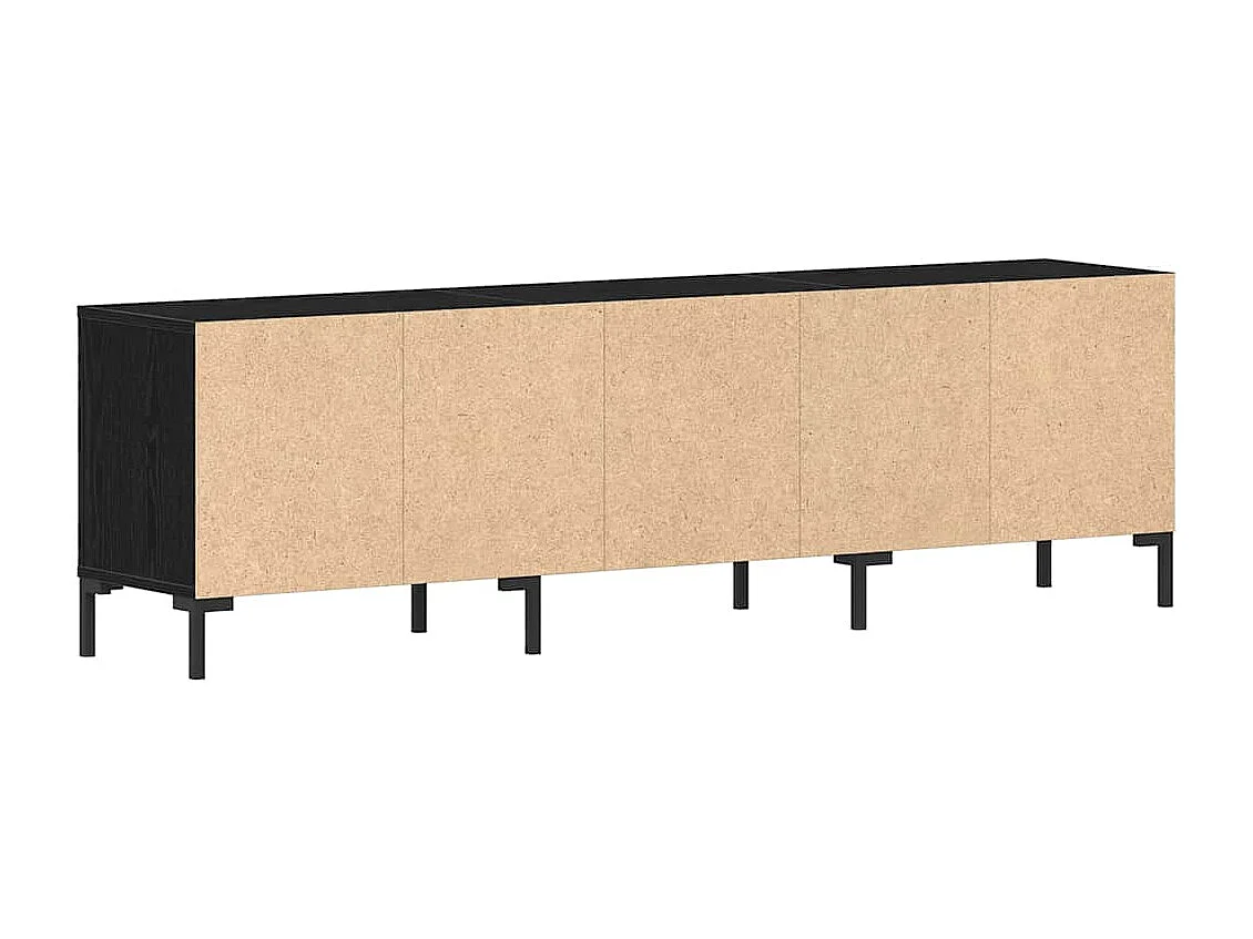 Meuble TV Chêne noir 150 x 30 x 44.5 cm Bois d'ingénierie