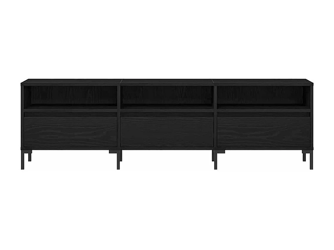 Meuble TV Chêne noir 150 x 30 x 44.5 cm Bois d'ingénierie