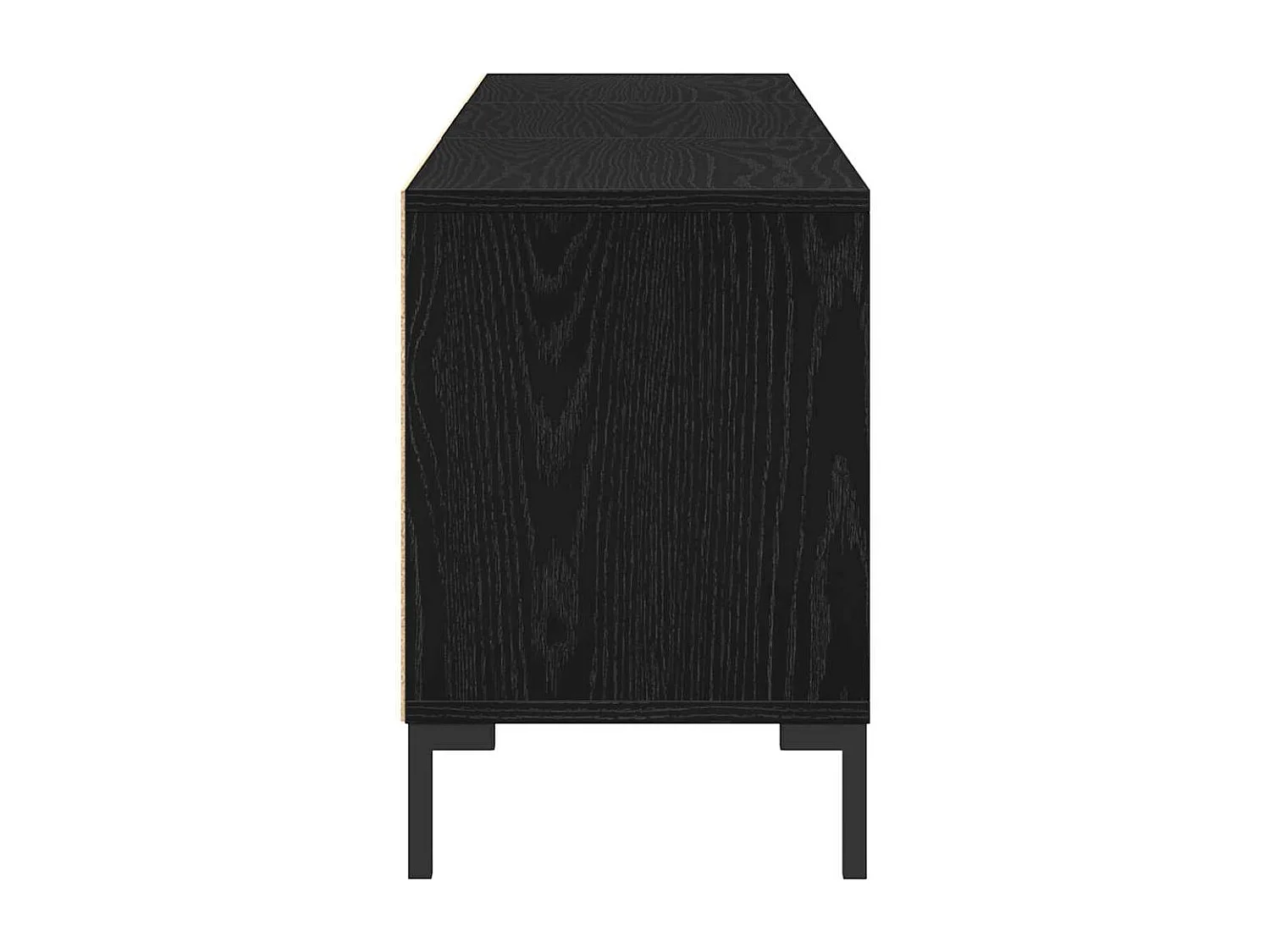 Meuble TV Chêne noir 150 x 30 x 44.5 cm Bois d'ingénierie