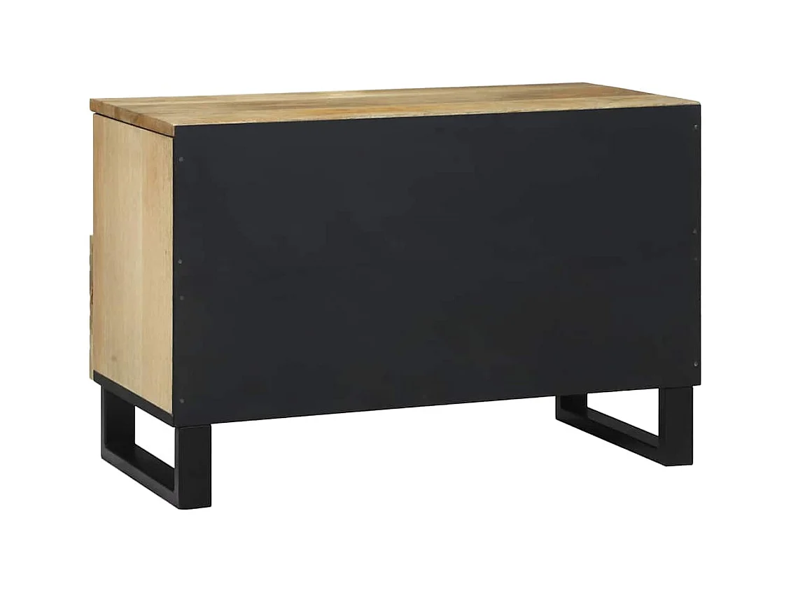 Meuble TV Marron 70 x 33 x 46 cm bois de manguier massif