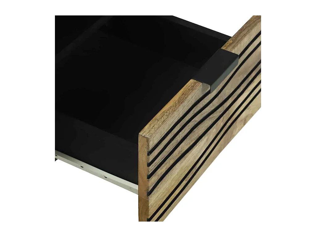 Meuble TV Marron 70 x 33 x 46 cm bois de manguier massif