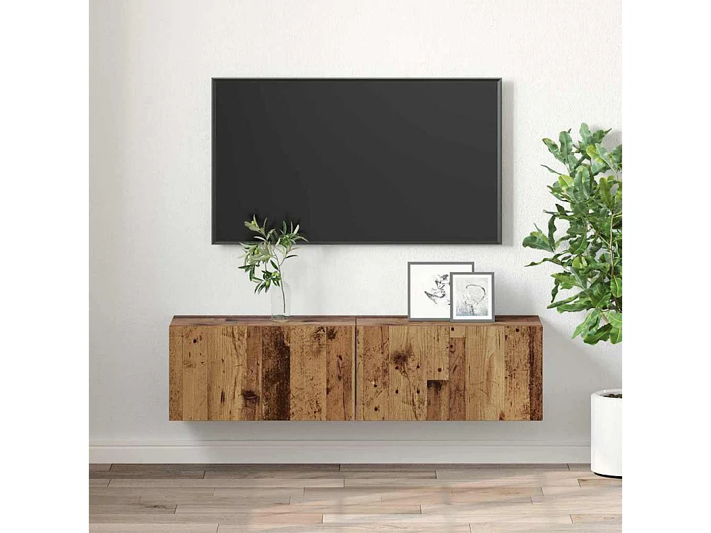 Meuble TV 2 pièces Multicolore 60 x 30 x 30 cm Bois d'ingénierie