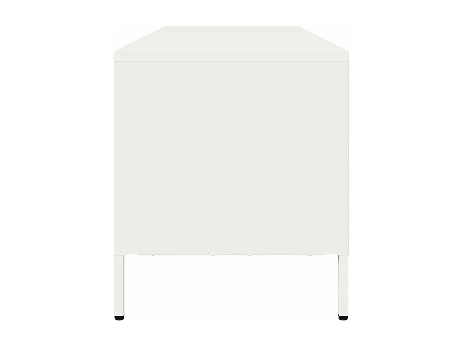 Mueble para TV acero laminado en frío blanco 135x39x43,5 cm